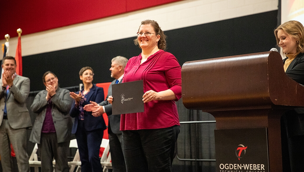 NTHS recipient with certificate