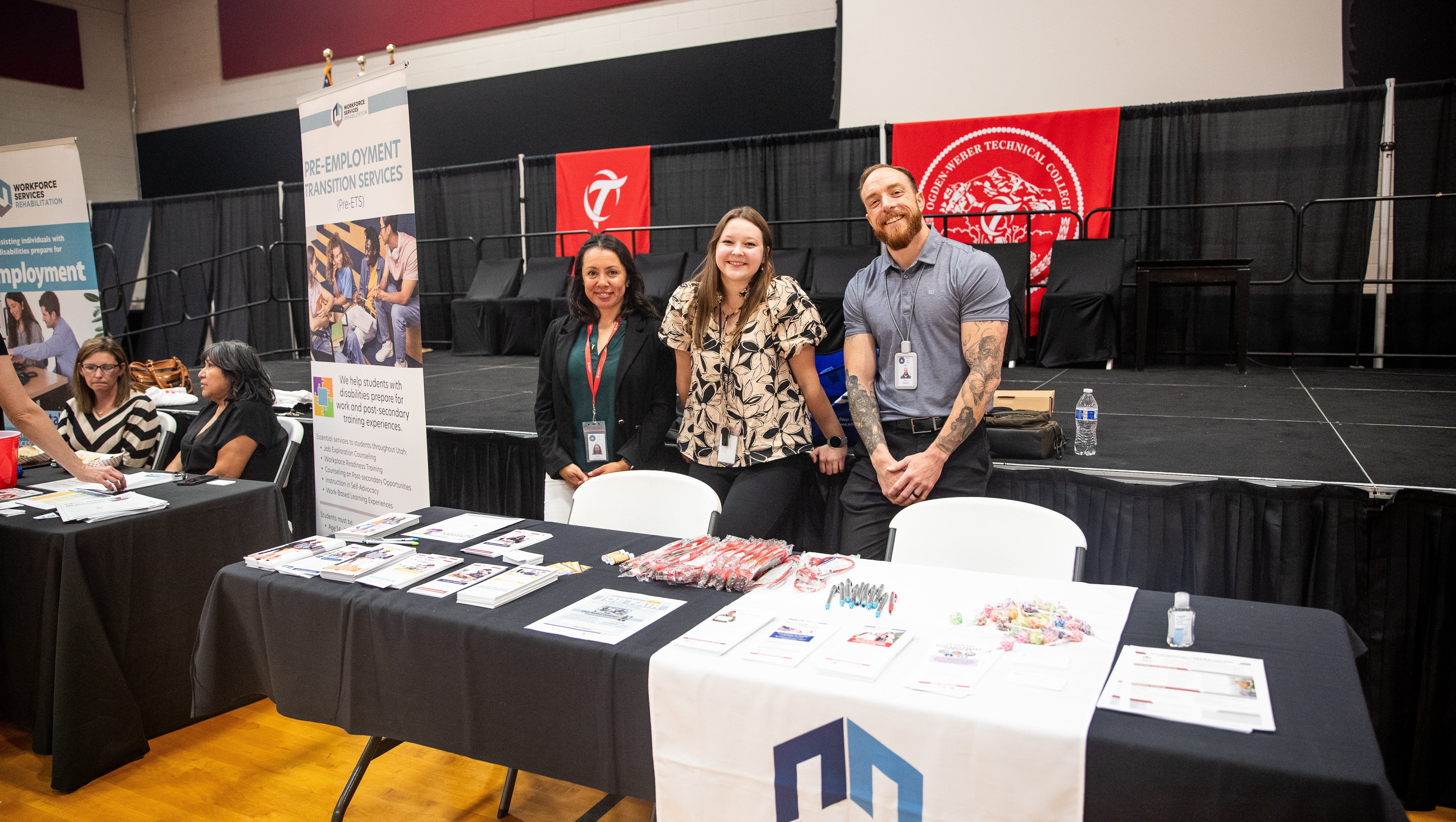 Information for Employers - Ogden Weber Technical College People standing at table